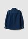 Boys' regular fit blue denim pure cotton shirt_1