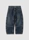 Blue relaxed-fit pure cotton jeans for boys_1