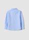 Light blue pure cotton shirt with classic collar, regular fit_1