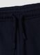 Pantaloni jogger blu in puro cotone con motivo animalier_2