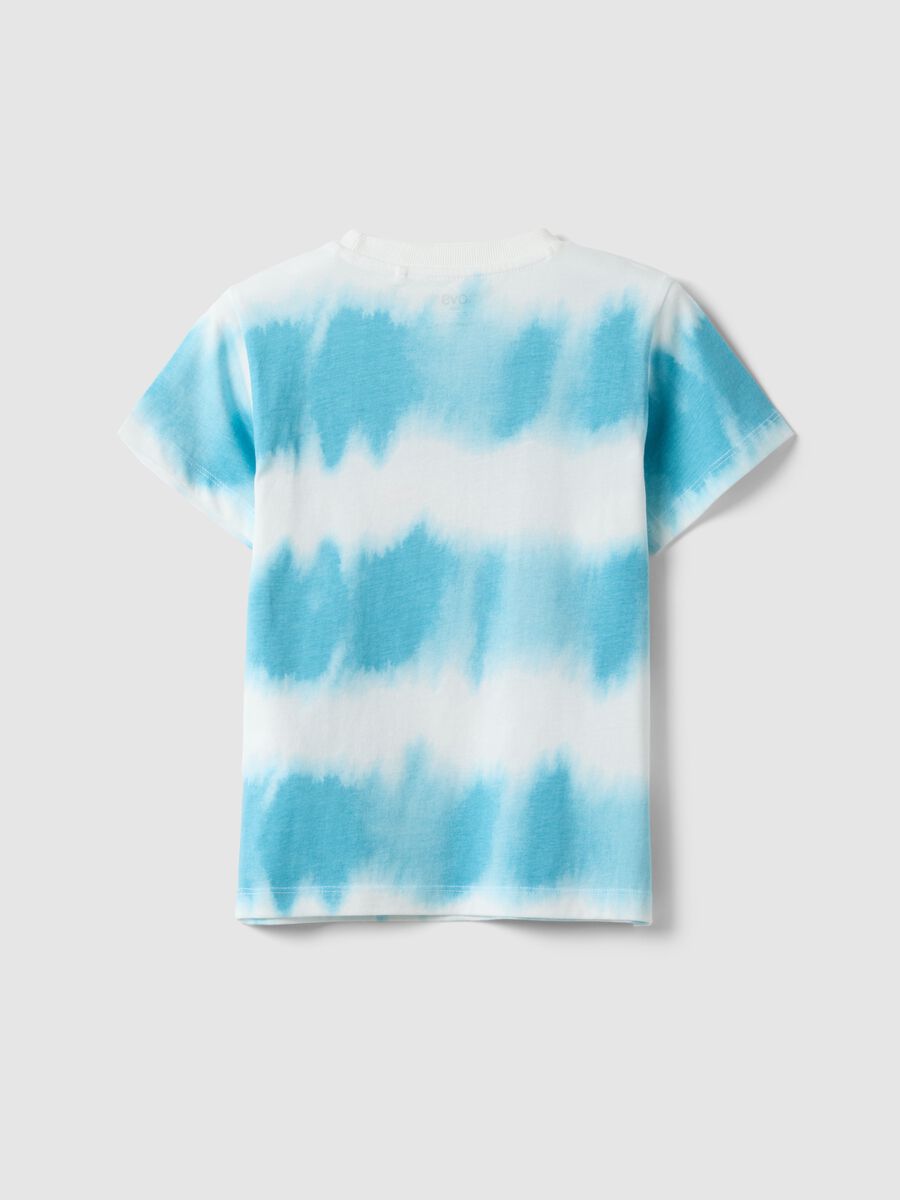 Multicolour pure cotton tie-dye t-shirt for children_1
