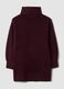 Purple stretch wool roll-neck dress_2