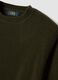 Green crew-neck wool-blend jumper, regular fit_1