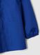 Customisable blue school apron with zip and go-kart embroidery for boys_3