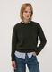 Maglia verde in lana elasticizzata a girocollo_2