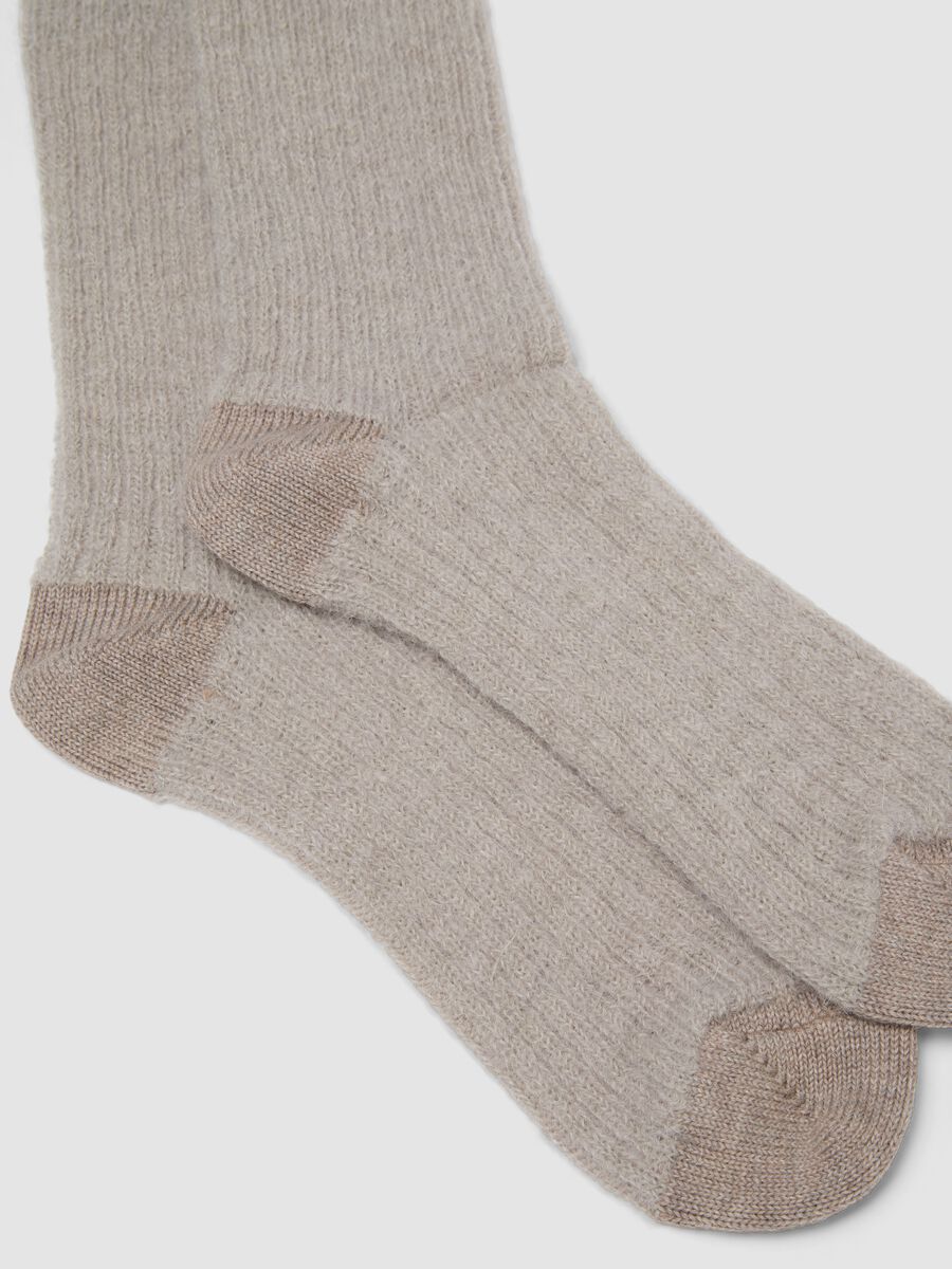 White stretchy mohair and alpaca socks_1