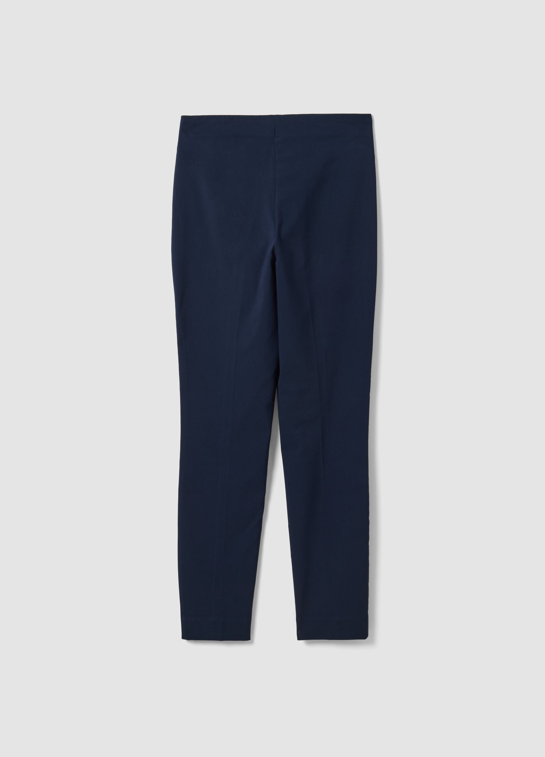 Blue slim-fit stretch viscose leggings