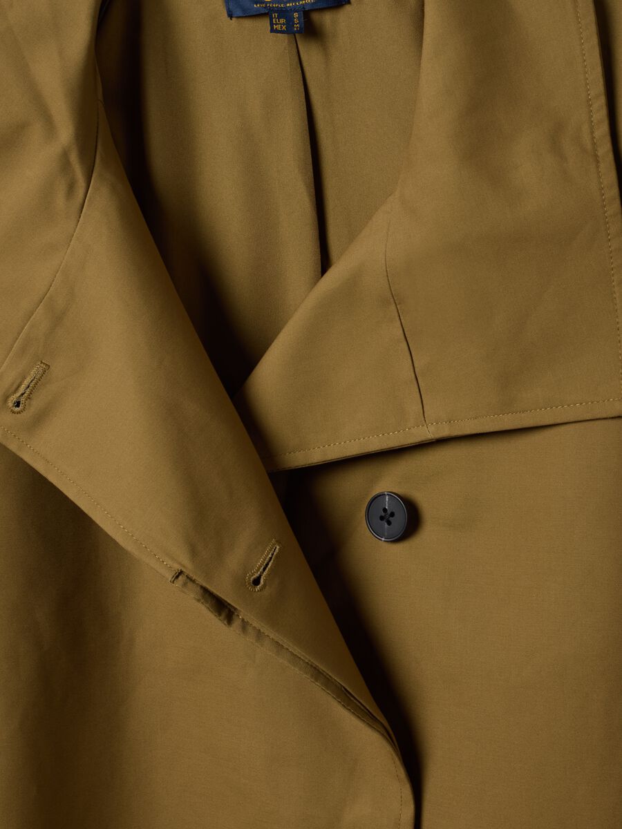 Green pure cotton jacket with buttons, regular fit_6