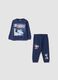 Blue Mickey-themed pyjamas in pure organic cotton_0
