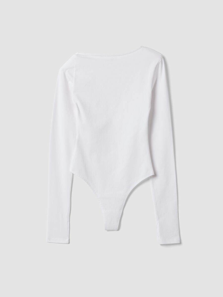 White Asymmetrical Bodysuit_1