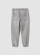 Grey jog denim in a cotton and viscose blend, relaxed fit for boys_5