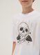 White pure cotton T-shirt with print_2