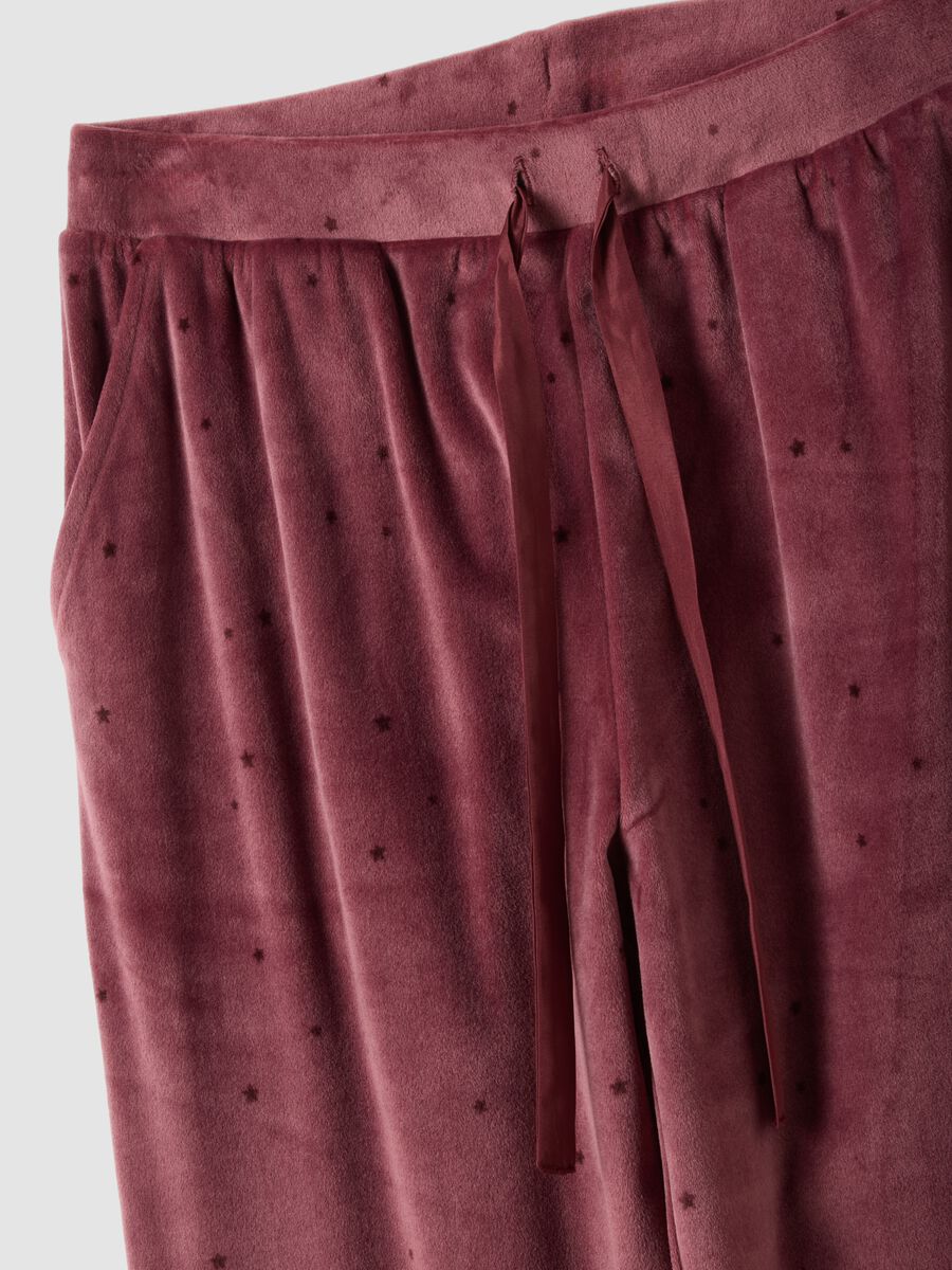 Pink star-print stretch pyjama trousers_5