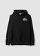 Black cotton-blend hoodie with Miami Heat print_4