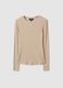 Beige Stretch Modal Regular Fit Top_4