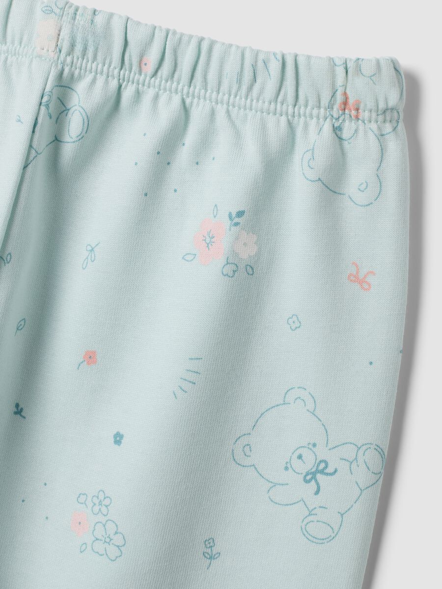 White organic cotton crew-neck pyjamas_2