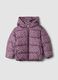 Multicolour hooded padded jacket with heart print, regular fit_0