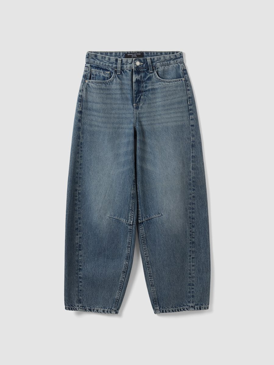 Pure cotton denim balloon-fit jeans_4