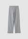 Grey cotton-blend joggers with elasticated waist, regular fit_0