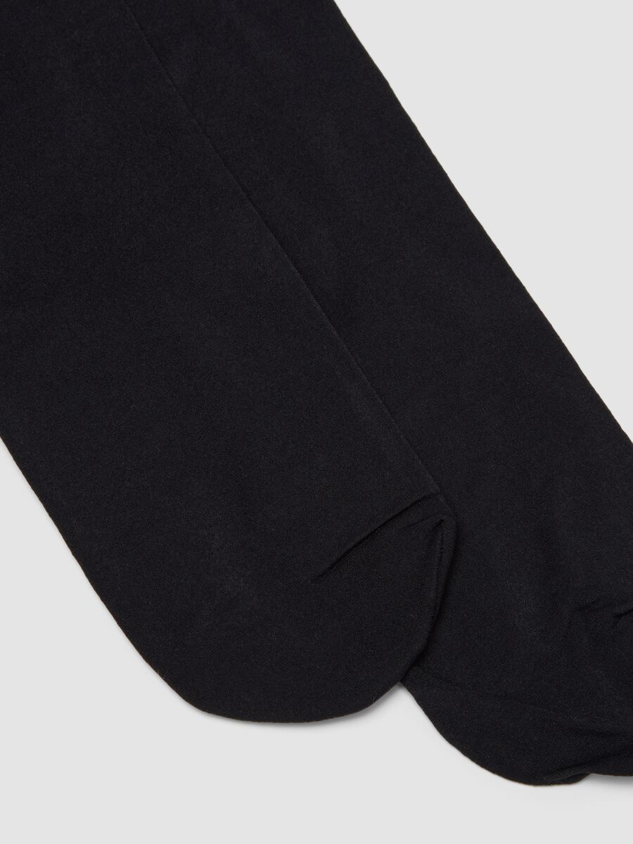 Opaque black stretch tights_2