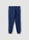 Blue cotton-blend joggers with print_6