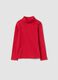 Red cotton roll-neck T-shirt, regular fit_0