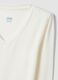 White stretch modal crew-neck T-shirt, regular fit_1
