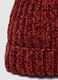 Red ribbed stretch beanie_2