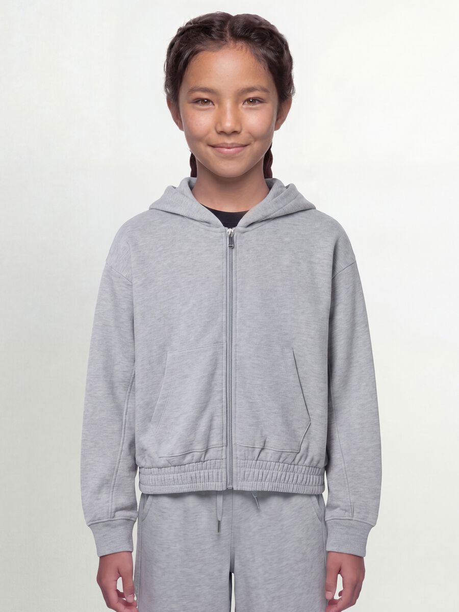 Grey organic cotton hooded sweatshirt_1