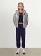 Grey Ultralight Padded Hooded Zip Jacket for Girls_1