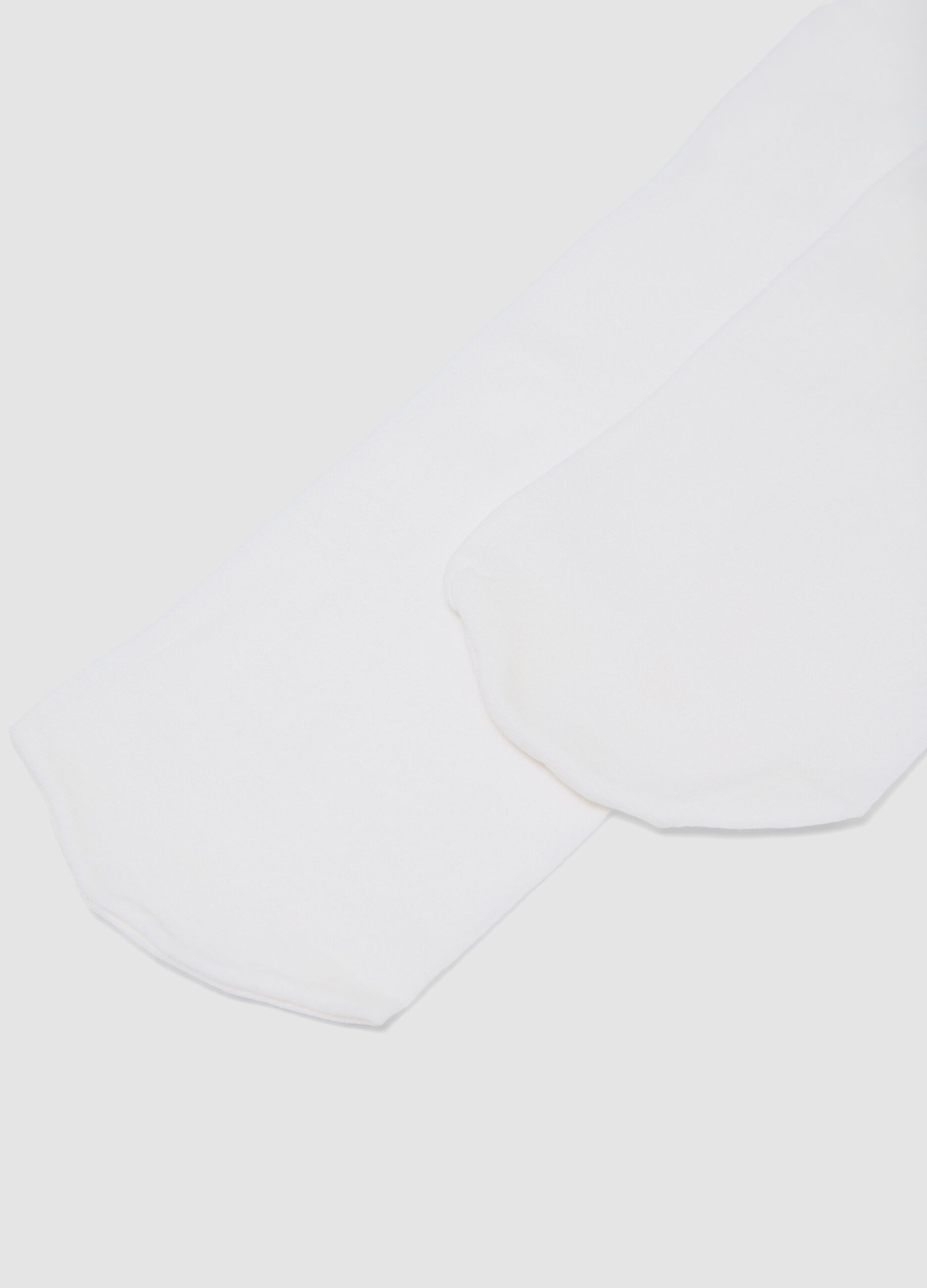 Bipack di collant bianchi in tessuto elasticizzato