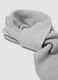 Light grey ribbed knitted scarf_1