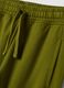 Pantaloni jogger verdi in puro cotone con fondo elastico_3