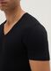 Two-Pack Black Deep V Pure Cotton T-Shirt Regular Fit_3