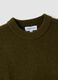 Green stretch wool crew-neck jumper_1