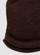 Brown jersey-knit stretch beanie_2