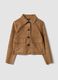 Beige regular-fit shacket with patch pockets_4