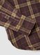 Camicia marrone a quadri in flanella di puro cotone regular fit_1