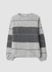 Grey striped crew-neck jumper, regular fit_0
