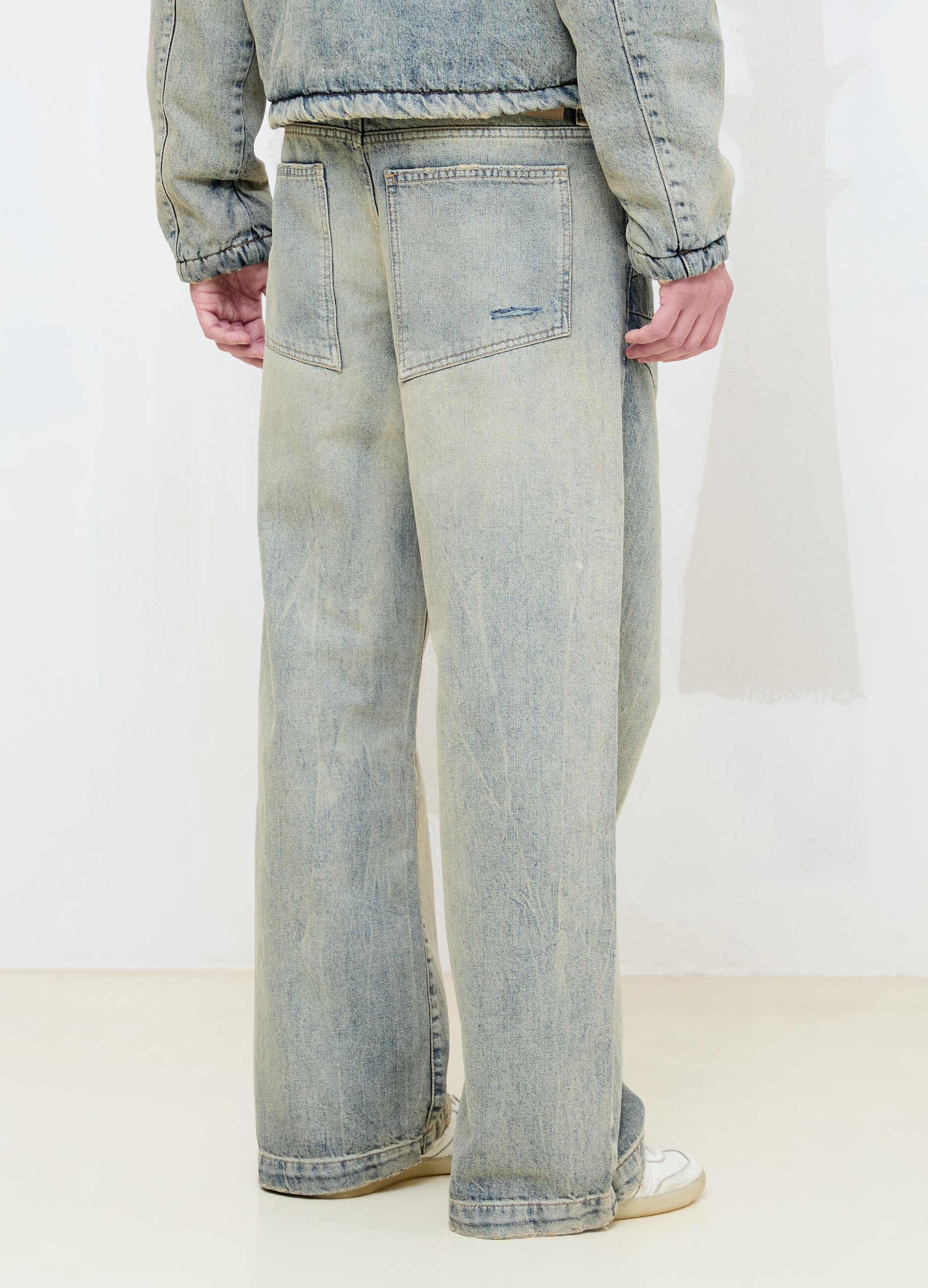 Wide Leg Denim Vintage Light Blue