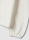 T-shirt bianca girocollo in cotone elasticizzato con colletto ricamato_3