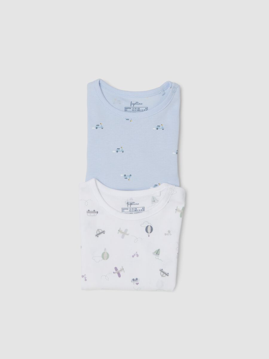2-pack of light blue and white organic cotton bodysuits for babies and toddlers_3