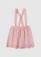 Girl's skirt in pink stretch mixed fabric_0
