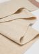 Beige stretch scarf with shimmering threads_2