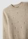 Maglione beige m&eacute;lange in lana elasticizzata_2