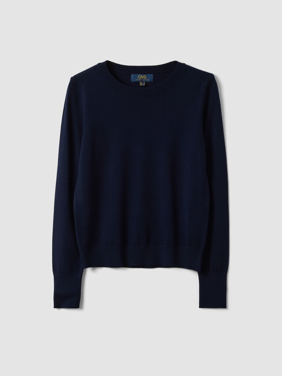 Blue Sweater with Fitted Fit_4