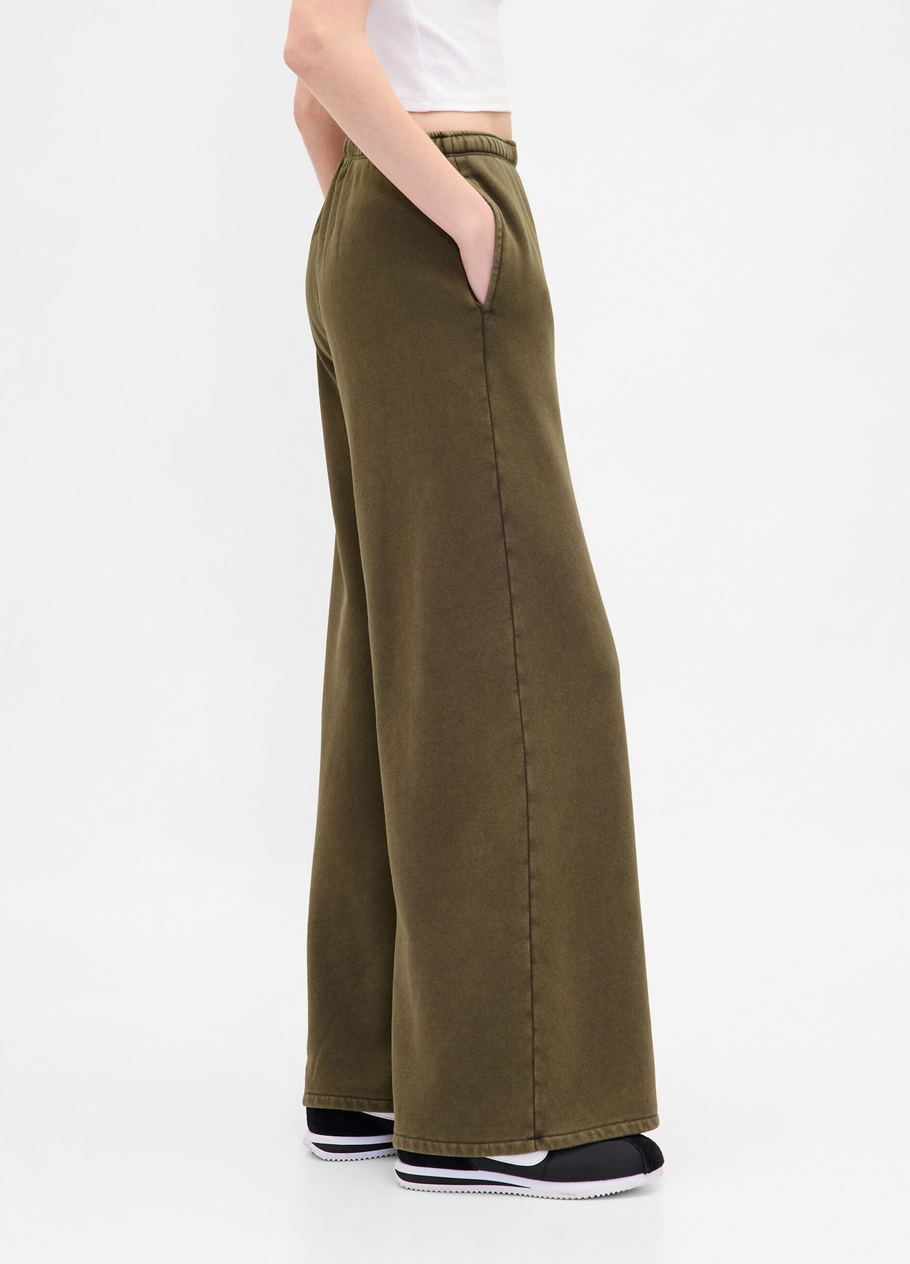 Wide Leg Sports Trousers