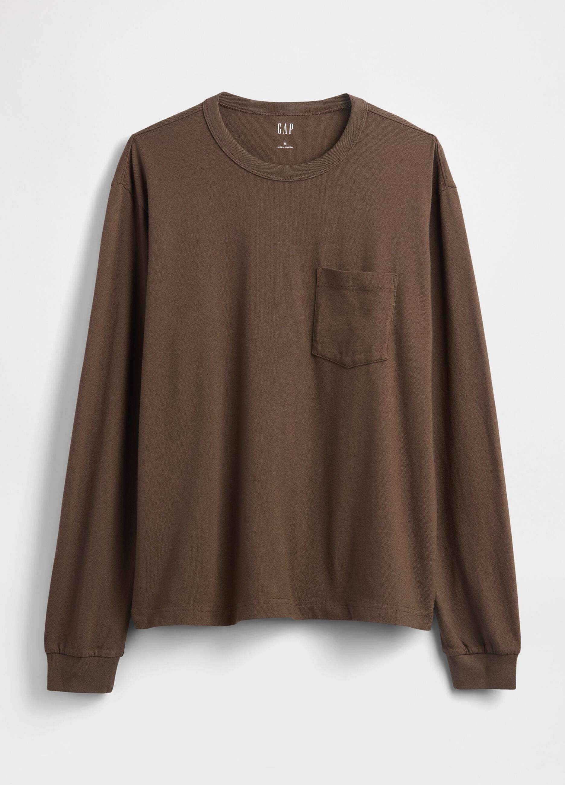 Brown Cotton Long Sleeve Shirt