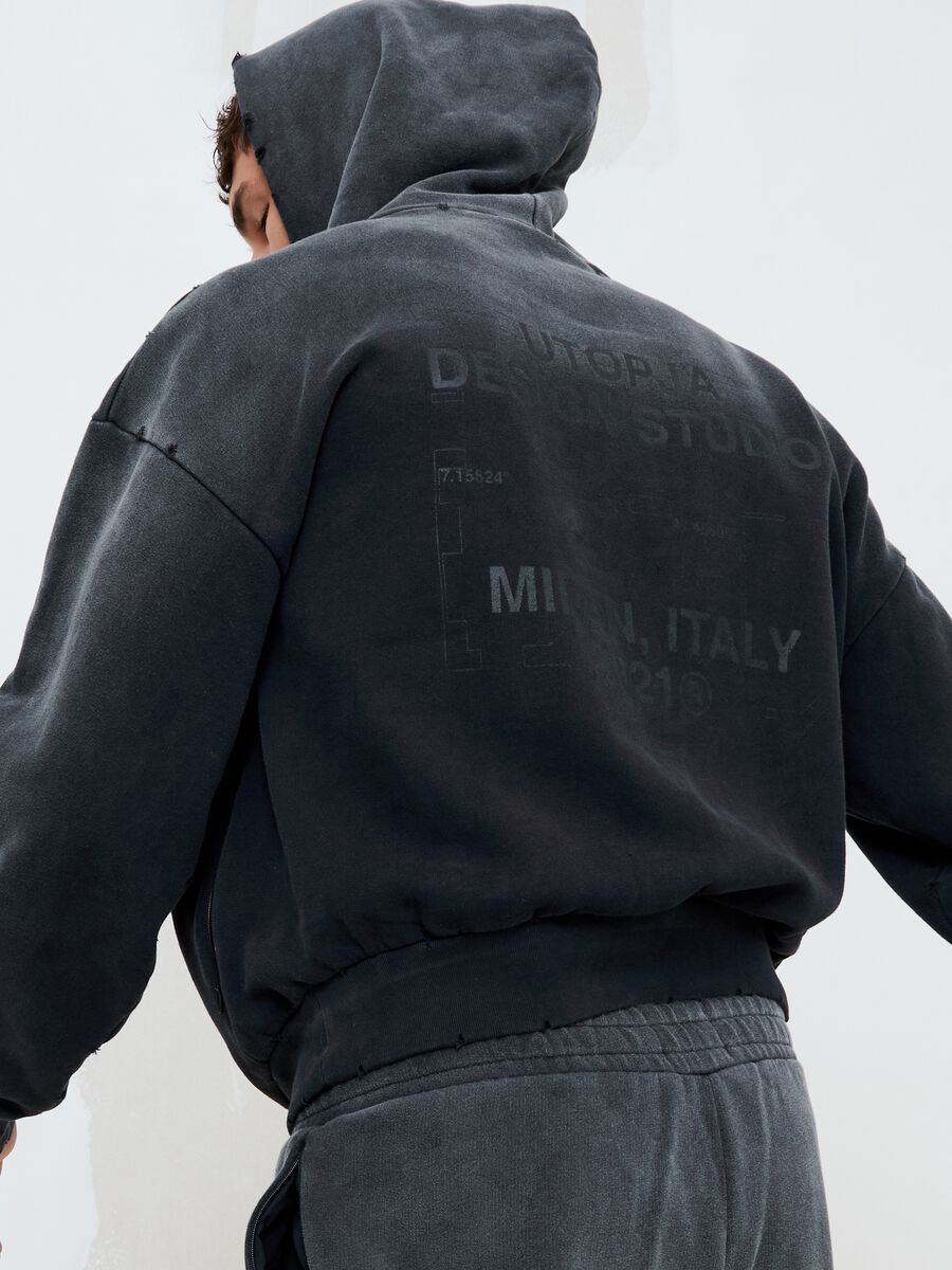 Sunfaded Black Hoodie_0