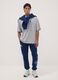 Grey pure cotton T-shirt with Lakers print_1